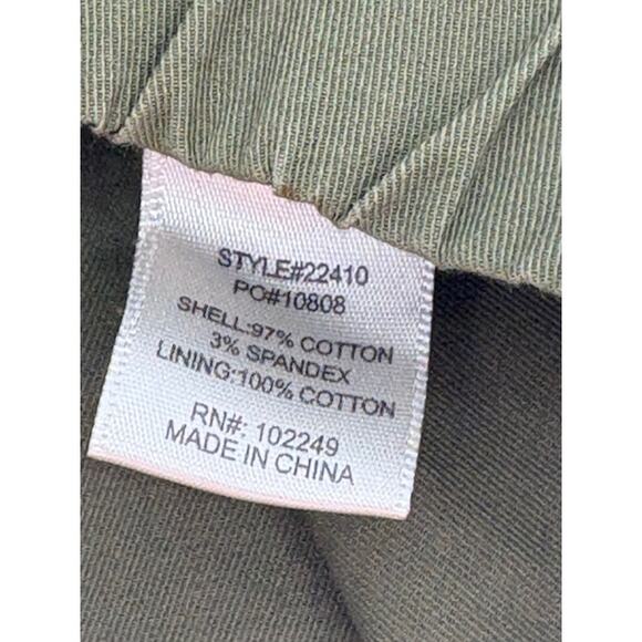 Skies Are Blue Fully Embroidered Army Green Jacket with Florals – Size Small - Picture 8 of 9